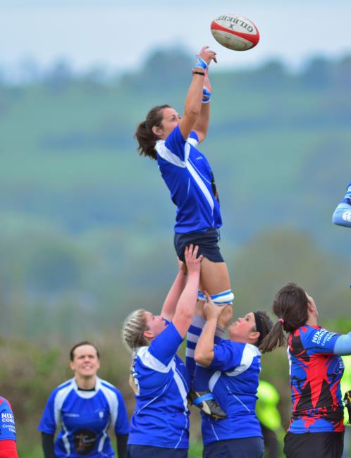 Lineout ball taken by Clodagh